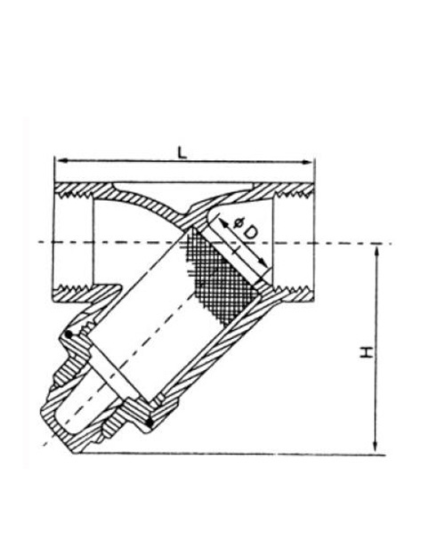 QL11W-40P系列過(guò)濾器畫線圖